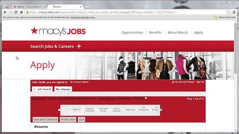 macy hiring application online